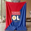 Lyon FC Soft Flannel Fleece Blanket Lightweight Cozy Warm Throw Blanket For Sofa Bed Home Decor