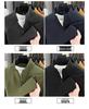 Men's Double-Sided Fleece Half-Zip Sweatshirt, Long-Sleeve, Warm Casual Base Layer for Autumn/Winter