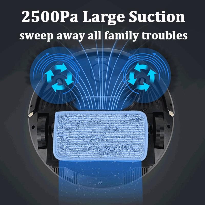 2500pa Robot Vacuum Cleaner Automatic Loading Smart Loading Pilot Cleaning Washing Robot Sans Wei Sre Sre Drying Dryer for Home | Cleaning Products