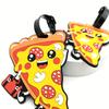 1pc Creative Pizza Luggage Tag Pendant Accessories,Travel Necessities,Airport Checked Luggage Items Anti-Lost Tag Boarding Pass