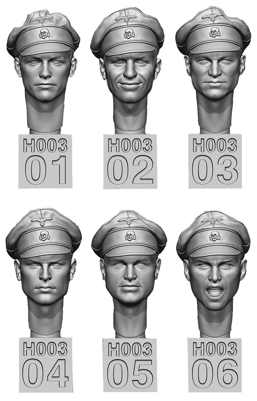 

Life Miniatures WWII German Army Spare Headset Waffen SS Commander Resin Kit 1/35 No.3 LM-35H003