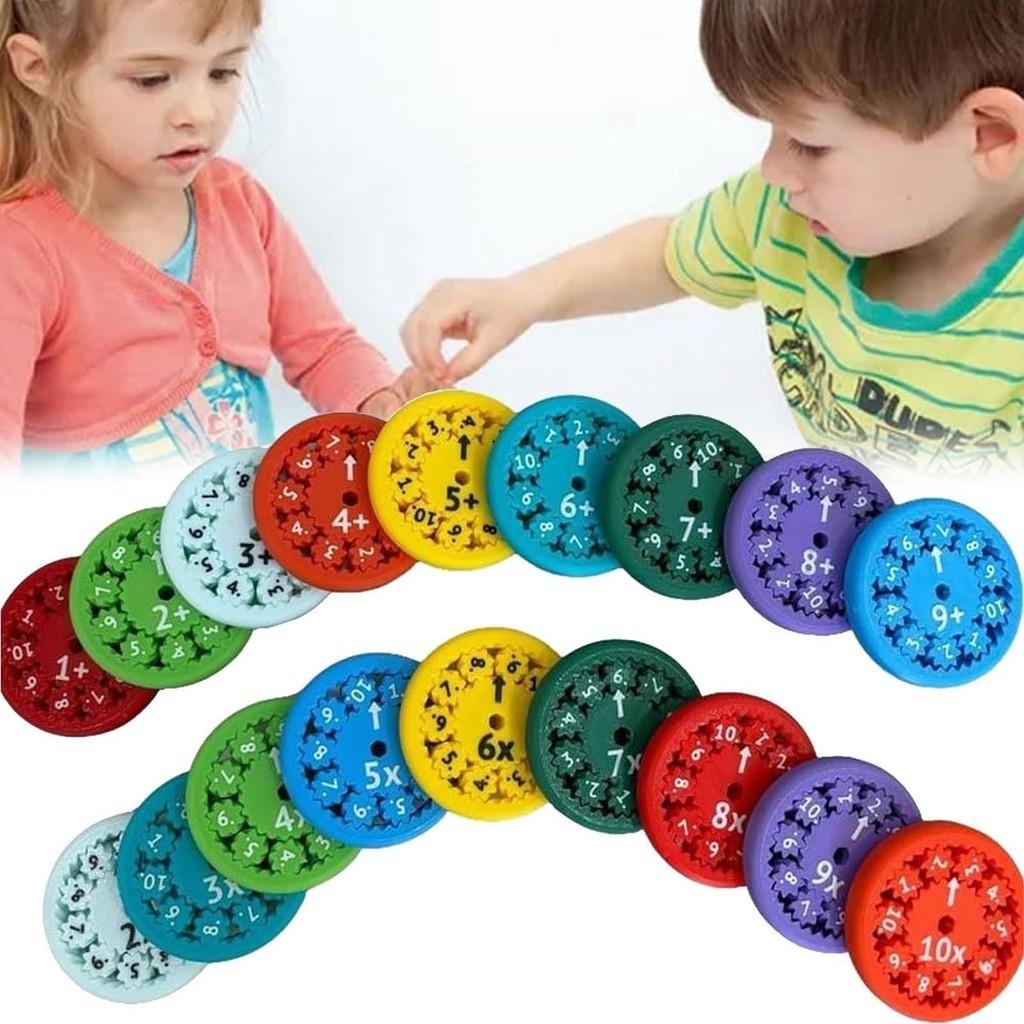 Educational Math Fidget Spinners For Learning Arithmetic With Colorful Plastic Material