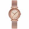 RORIOS Watch Women's Fashion Watch, Water Resistant, Made In Japan, Diamond Dial, Sparkling Mesh Band, Quartz Movement, Cute and Stylish, Rose Gold, P