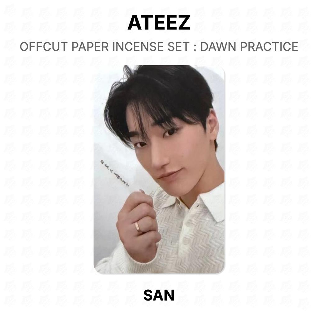 ATEEZ OFFCUT PAPER INCENSE SET : DAWN PRACTICE Official Photocard