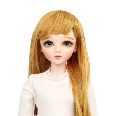 Wave Wig for Akarachi Ball-jointed Doll 60cm, Yellow