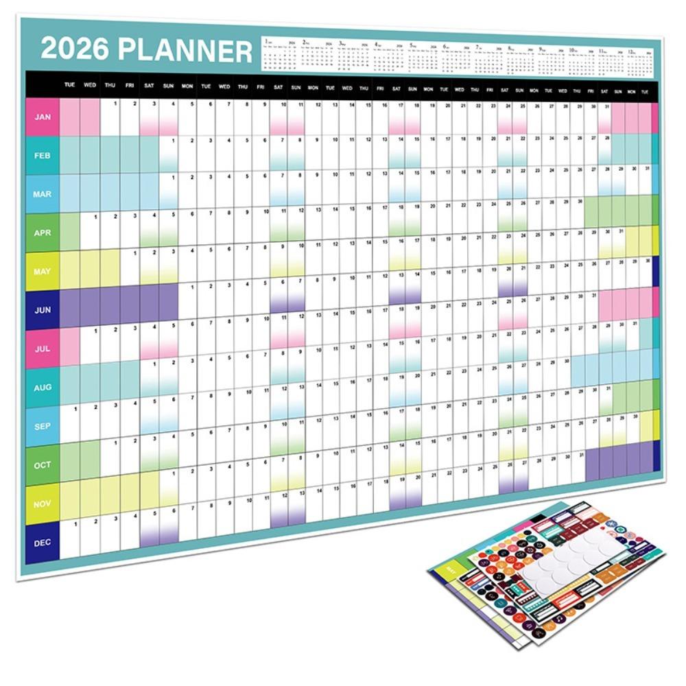 To Do List Schedule Yearly Daily Calendar Annual Planner 365 Days Planner Sheet  Home Office