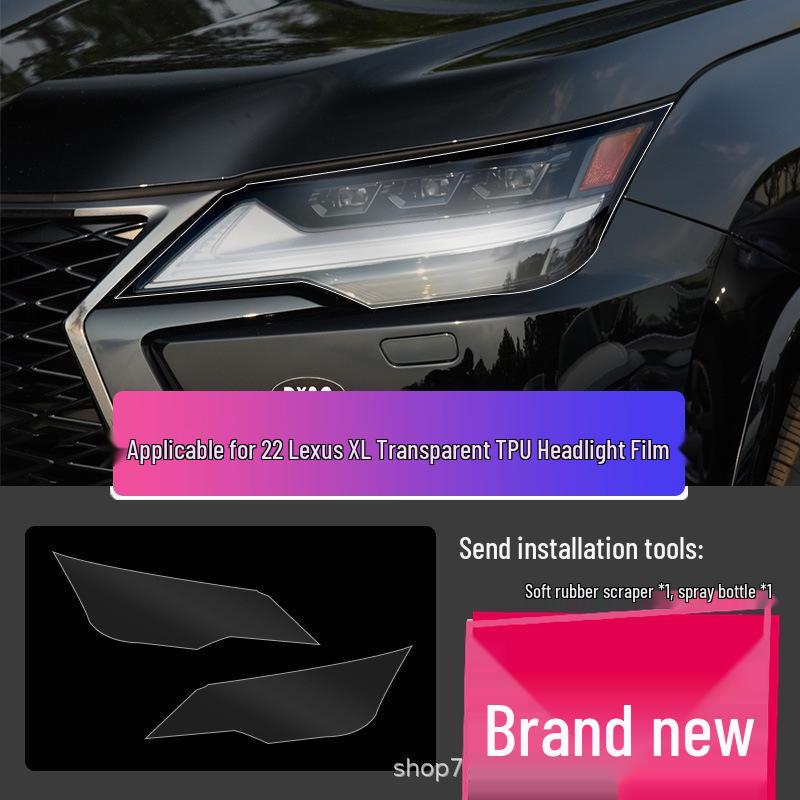 Transparent Smoked Protective Headlight Film for Lexus CT200, ES, RX, UX, IS, NX, LX