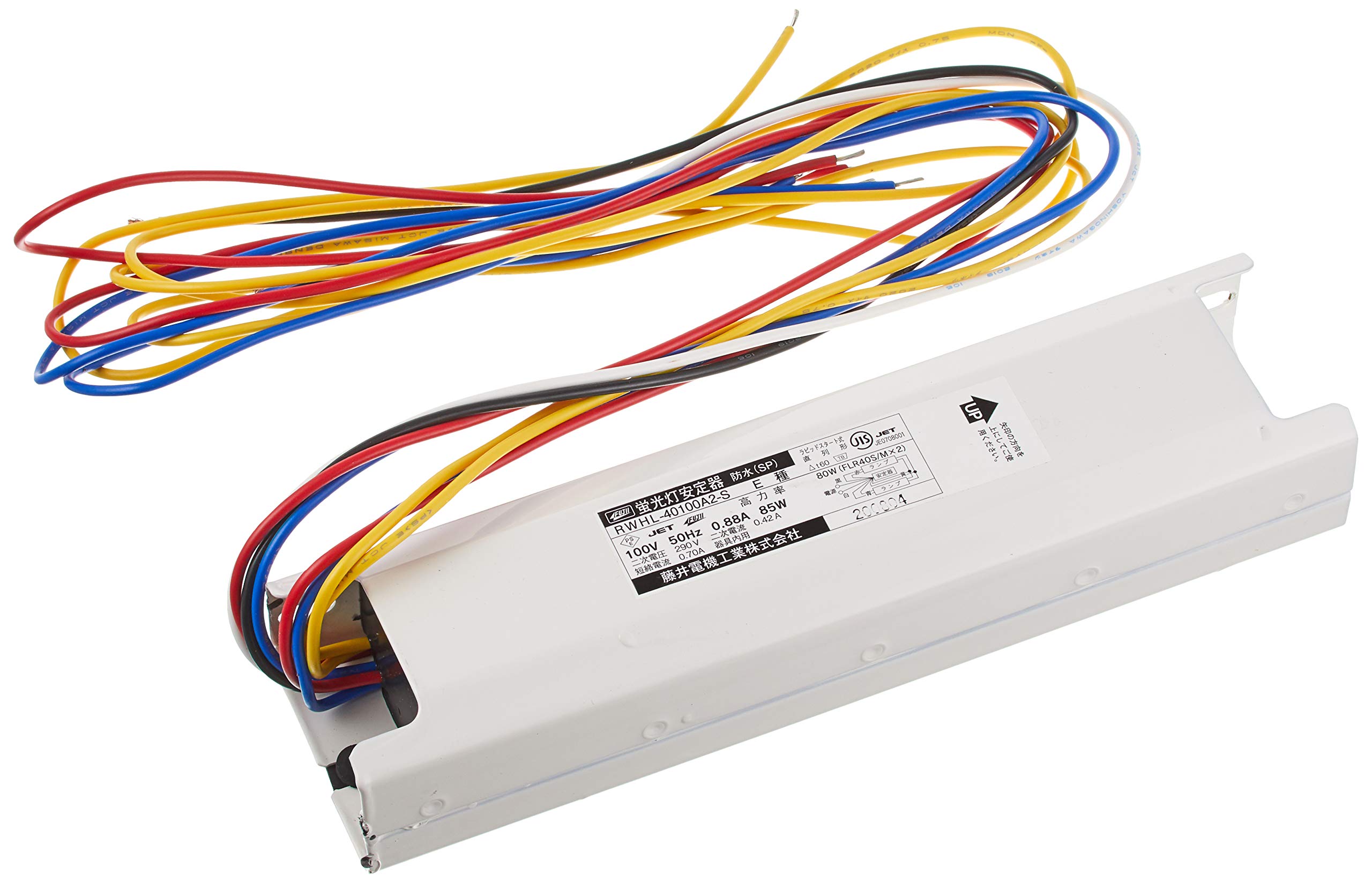 

FUJII Fluorescent Light Ballast, Waterproof, RWHL-40100A2-S, 50Hz