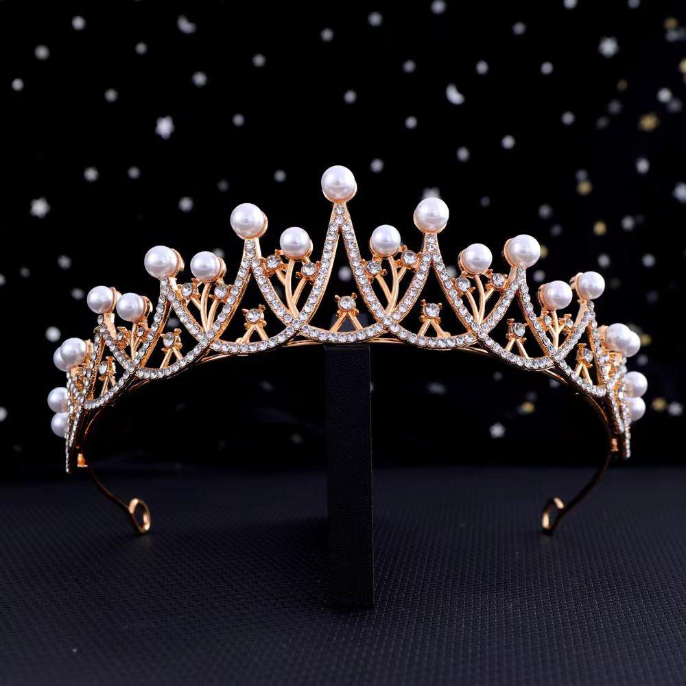Женская повязка на голову Повязка на голову Большой кристалл Милая корона Бриллиантовая корона для волос Детская корона Повязка на голову