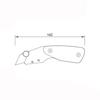 1Pcs Nat Handmade DIY Cutting Knife Sharp Blade Stainless Steel Leather Cutting Tools Walnut Handle Advanced Leather Making Tool