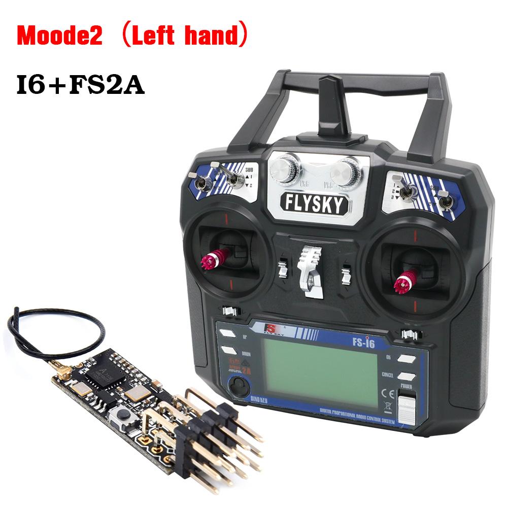 FLYSKY FS-i6 I6 Transmitter 2.4G 6CH Radio Remote Controller With iA6 iA6B X6B A8S R6B iA10B FS2A Receiver for RC Drone Airplane