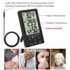 Neoteck Thermometer and LCD Digital Indoor and Outdoor Temperature and Humidity for Home Heatstroke Prevention Hygrometer, ±1°C Accuracy, Sensor,