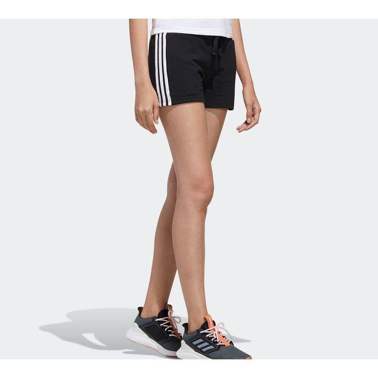 Adidas Neo Faves Elastic Solid Stripe Shorts Women Bottoms Black FP7342