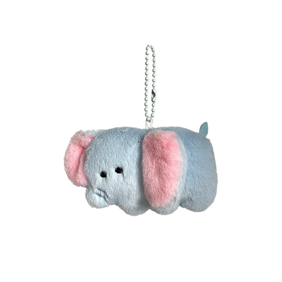 Elephant Fox Giraffe Unicorn Raccoon Plush Animal Keychain Stuffed Toy Gift