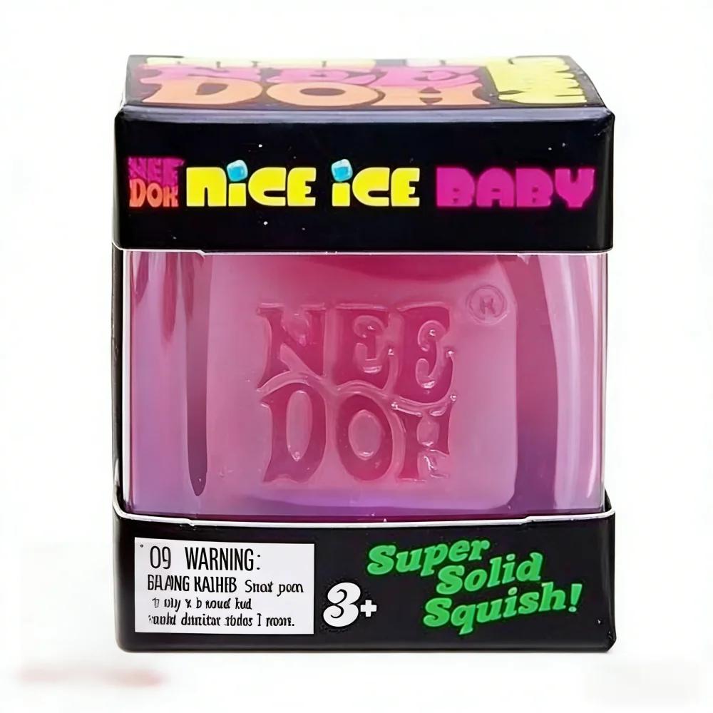 Nee Doh Nice Cube Stress Ball Squeeze Toy Dr Pepper Sprite Slow Rebound Squishy Sensory Fidget Toy for Anxiety Relief