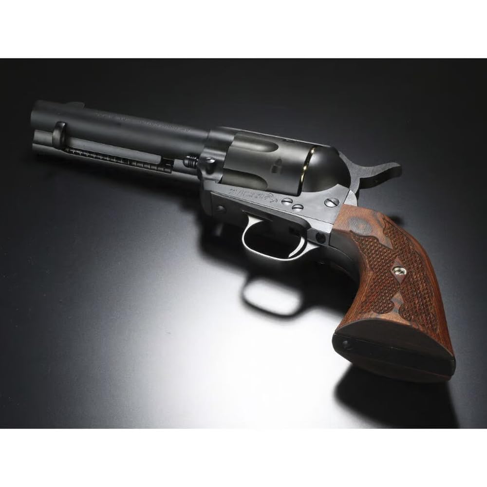 Arms Magazine Original Products Tanaka Pegasus II Revolver Series Colt SAA Compatible Checkered Wood Grips