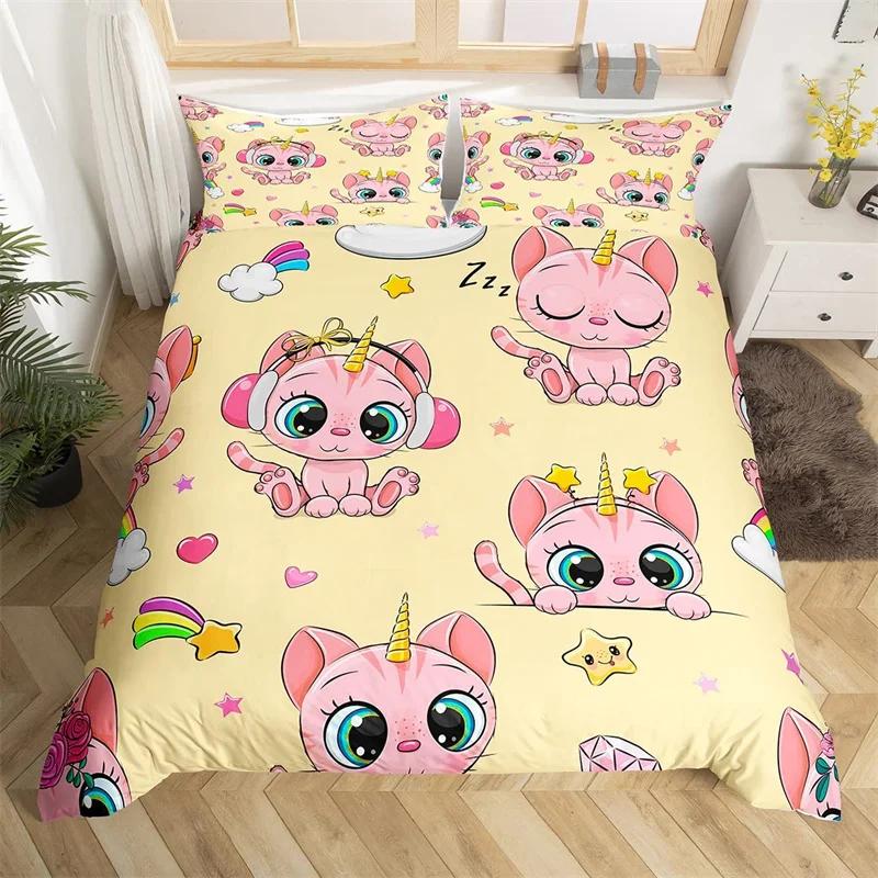 Cartoon Animal Duvet Cover Set Cute Pet Dog Twin Full Queen King Bedding Set Lovely Animal Print Comforter Cover With Pillowcase
