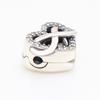 Silver Plated Heart Clasp Snake Chain Bracelet - Elegant Gift for Women