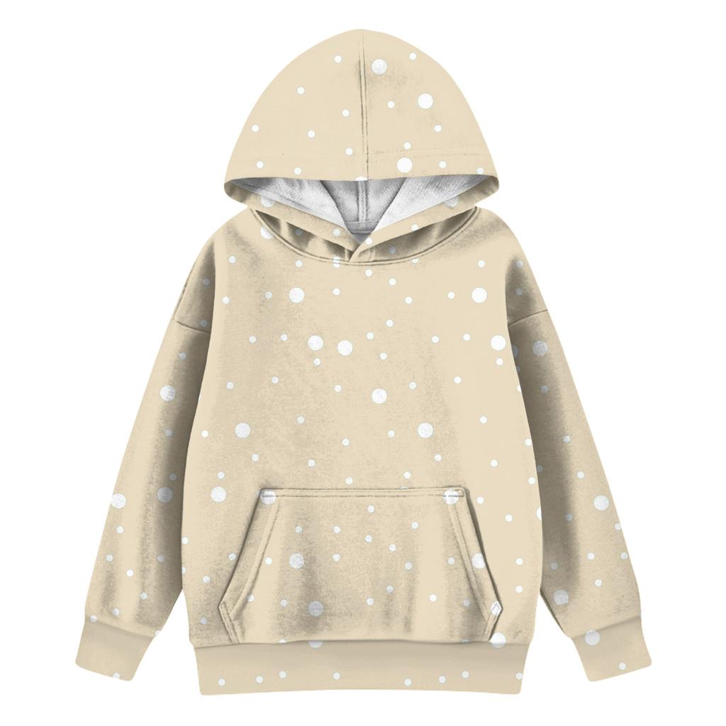 Girls' Hooded Tie-Dye Sweatshirt - Pullover Print Top