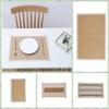 Nordic Placemats Cotton Linen Table Mat Home Decoration Dinner Banquet