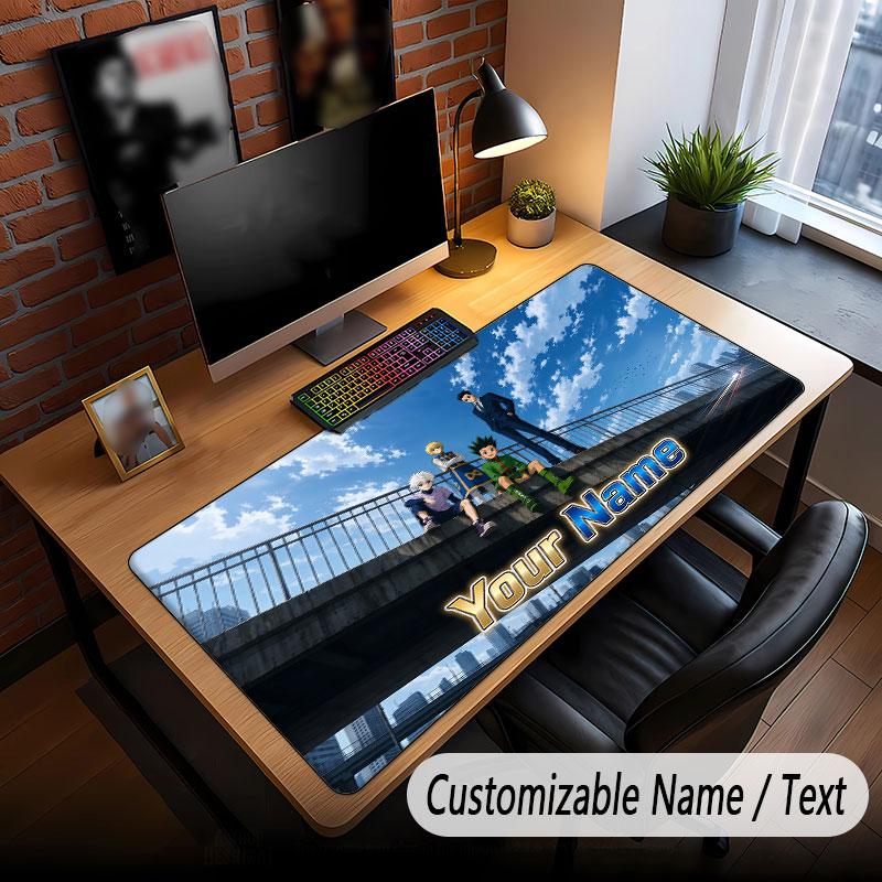 Benutzerdefiniertes, verlängertes Mauspadd, Hunter × Hunter Gaming-Schreibtischmatte für Heim-Büro-Desktop-Dekoration