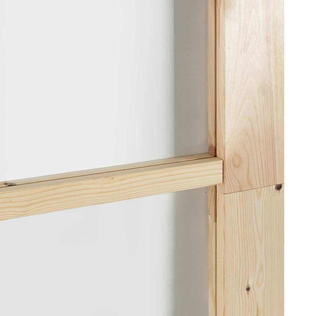 ORKDAL Sliding Door Natural and Black 93 x 232 cm