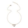 Love Alloy Necklace Jewelry Versatile Diamond Clavicle Chain Women's Water Wave Chain Premium Neck Chain