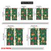 Plane Printing Curtains Christmas Bears Festive Gifts Versatile Polyester Without Rod Art Deco Curtain Set Of 2 Contemporary Made Washable