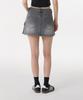Musinsa Standard Woman Women'S Front Open Denim Cargo Mini Skirt [Gray]