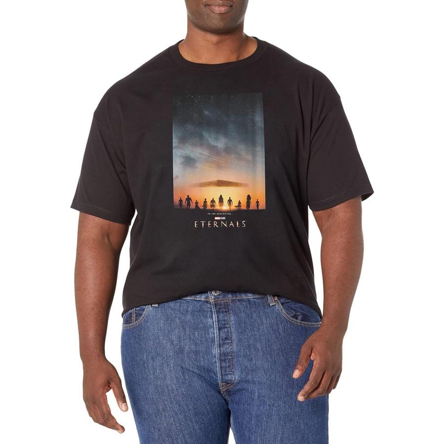 Marvel Mens The Eternals Eternals Poster Men s Tops Short Sleeve Tee Shirt XXXXXL чёрный