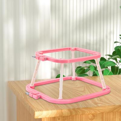Cross Stitch Rack Embroidery Frame Lap Stand DIY Tool Adjustable Needlework Hoop Holder