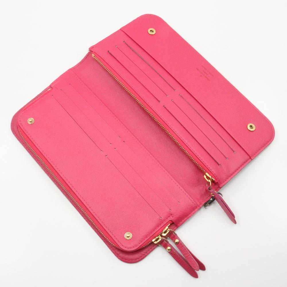 Louis Vuitton Portefeiulle Unsolit Purse M93754 Grenard Black / Pink Monogram Multicolor Women Used