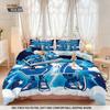 Set di 3 Copripiumini Divertenti con Stampa Elemento 67, Senza Imbottitura, Multitaglia, Decorazione Letto Camera da Letto, Comodo e Lavabile in Lavatrice