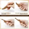 Natural Teak Massage Acupoint Stick, Stretching Stick, Multi-functional Meridian Foot Bottom Massage Stick