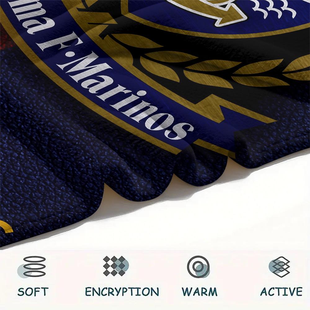 Yokohama F. Marinos Print Flannel Blanket, High quality Comfortable for All Seasons, Home Decor, Warmth and Comfort