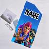 1pc Brawl Stars Beach Towel with Custom Name, Beach/Swimming/Bath/Picnic/Camping Towel, Suitable for Seaside Beaches