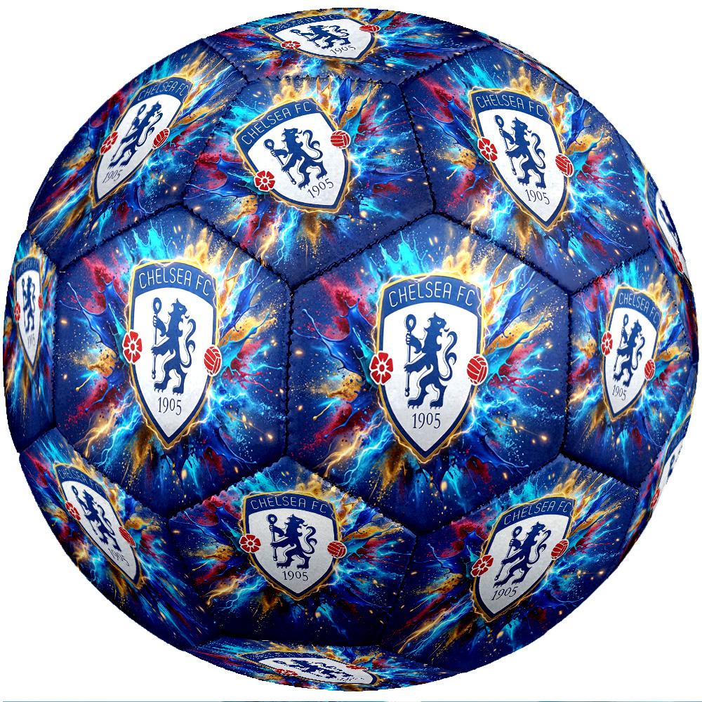 Chelsea FC Thema Fußball Ball Größe 5 Fußball Ball Weiche Haptik Professioneller Trainingsfußball für Outdoor-Sportarten