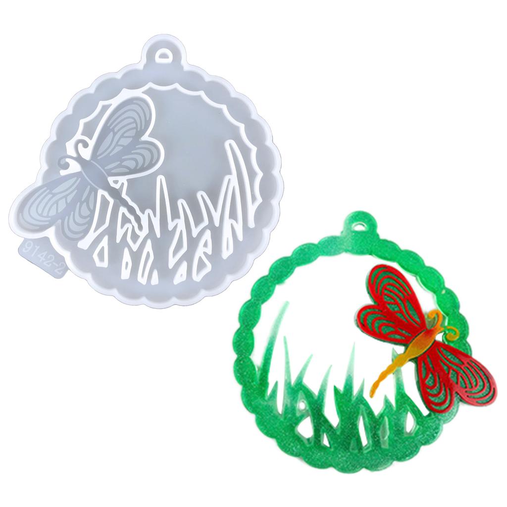 Photo Frame Pendant Silicone Mold Christmas Tree Butterfly Mold Epoxy Resin Moon Base Bracket Mold Suitable for Crafts