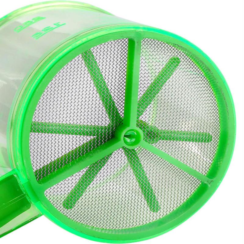 1Pcs Non-Stick Baking Tools Semi-Automatic Flour Sifter Transparent With Hand Press Design Kitchen Filter Screen Flour Sieve