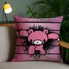 Cartoon G-Gloomys Bear Cushion Cover Soft Short Plush Double-Sided Printing Home Decor Machine Washable Pillow Case Gift