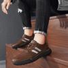 Men's Leather Casual Shoes Lace Up Sneakers