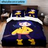 3PCS Moonlit Mystery Cora-line 3pcs Bedding,Including 3PCS Duvet Cover And 2pcs Pillowcases Perfect for Christmas,Ideal for Bedroom, Dormitory