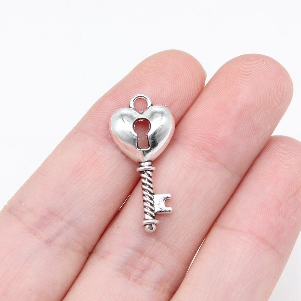 Key And Lock Charms Pendant Child Jewellery Massive Funny Art Supplies