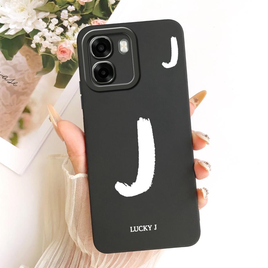 For Oppo A6 4G Case Oppo A6x 5G CPH2783 Cute Lucky Letters Cover Soft TPU Phone Case For Oppo A6x 4G OppoA6 5G Back Cover Fundas