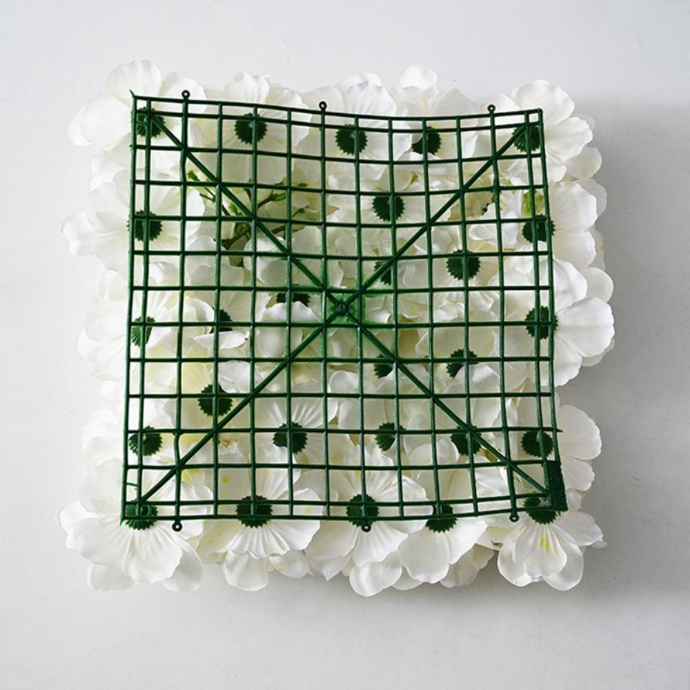 Rose Theme Artificial Flower Wall Panels Handmade Plastic 3D Floral Wall  Baby Shower