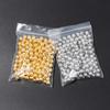 20-500pcs/lot Round Tone Metal Beads Iron Smooth Loose Ball Beads for Jewelry Making Beads DIY Bracelet Necklace Wholesale