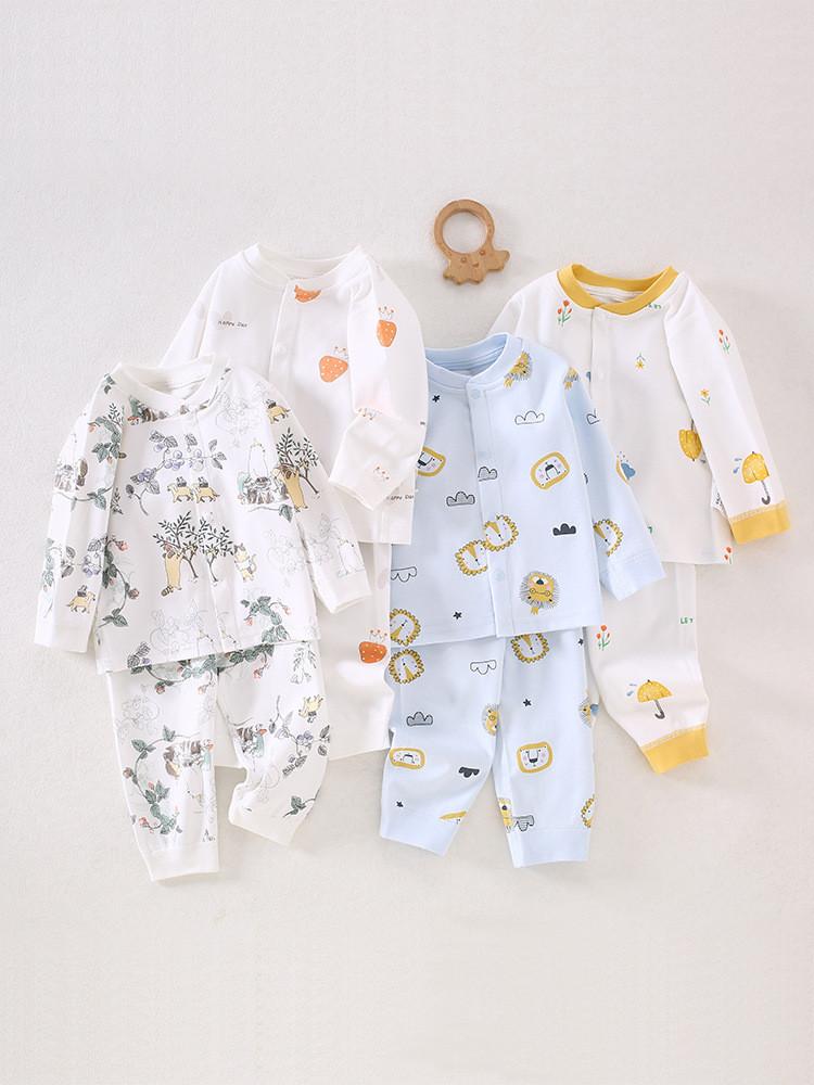 Baby Toddler Cotton Underwear Set With Cartoon And Striped Patterns For All Seasons