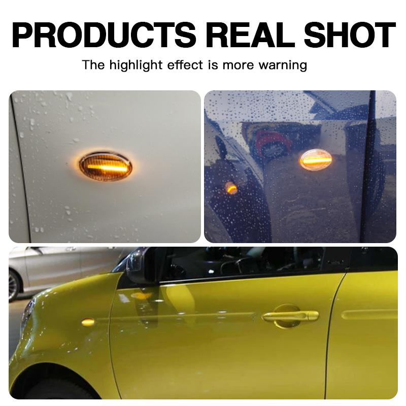2 Stück 35050560,6398200021 LED Seitenblinker für Mercedes-Benz Smart W450 W452 A-Klasse W168 Citan W415 Vito W639 W447