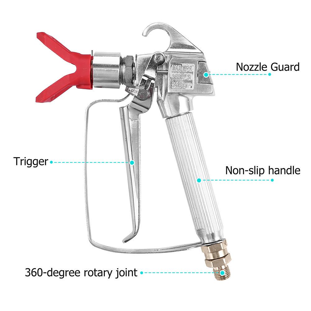 Buy 3600 PSI Airless Paint Spray Gun High Pressure Sprayers Spraying