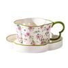 Premium Flower Coffee Cup And Saucer Set, High-End Exquisite Afternoon Tea Cup Gift Box, Wedding Gift Souvenir